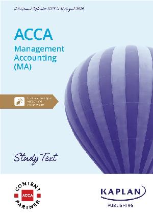 Management Accounting (MA) Study Text 2025-26 (PDF eBook)